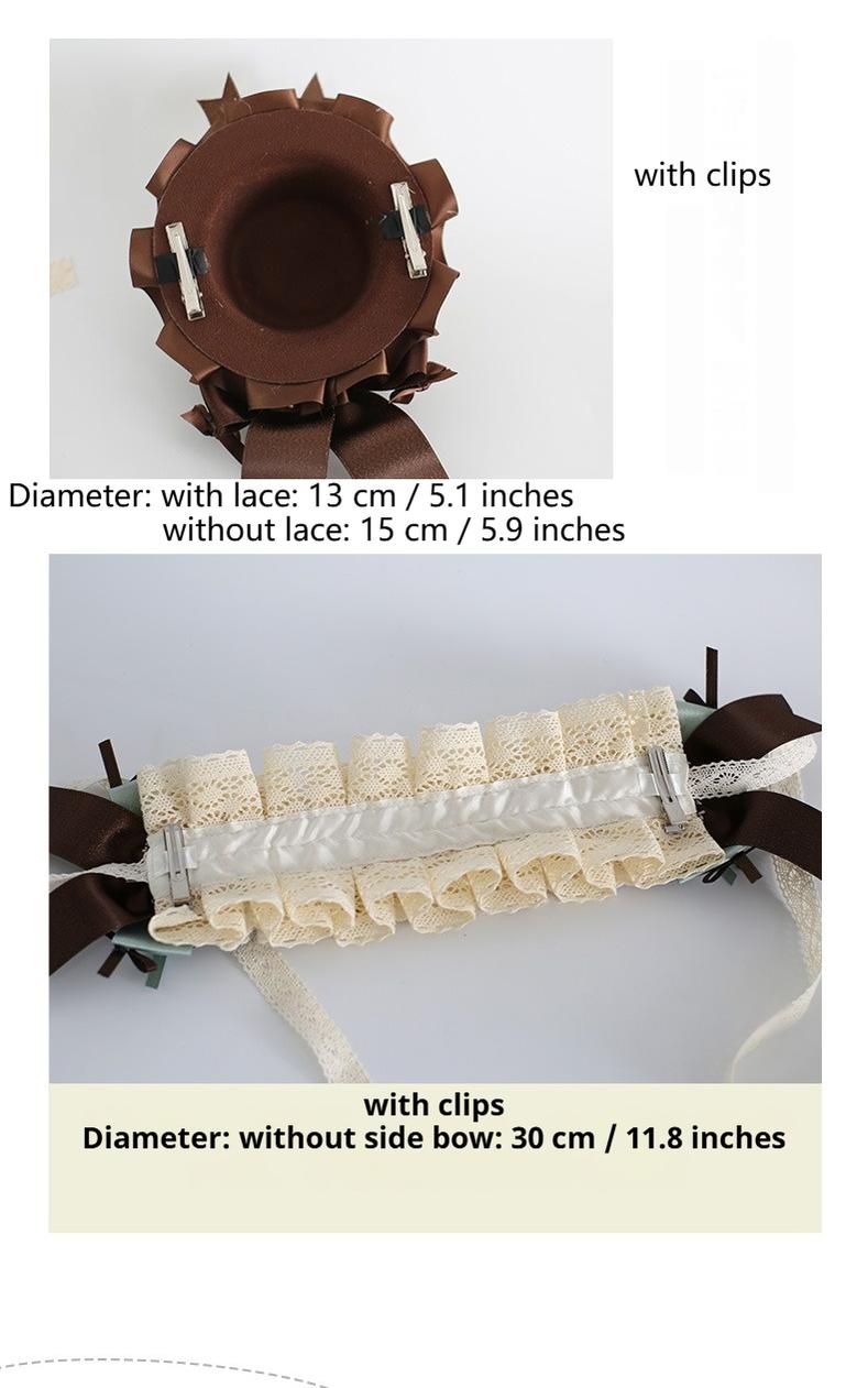 Xiaogui - Sweet Lolita Headband and Top Hat - with Candy Details Headwear