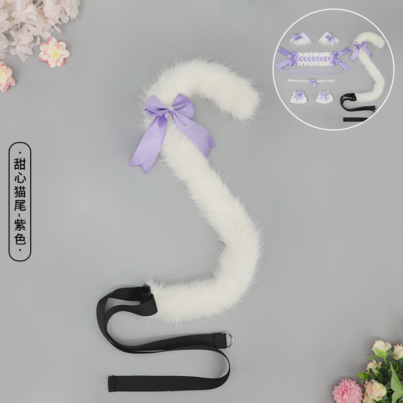 Cute Girl Hair Accessories Lolita Comic Exhibition Multi-use Clip Bow Hair Ornament Cat Ear Hair Clip Cat Ear Headband - Lolita Fetch