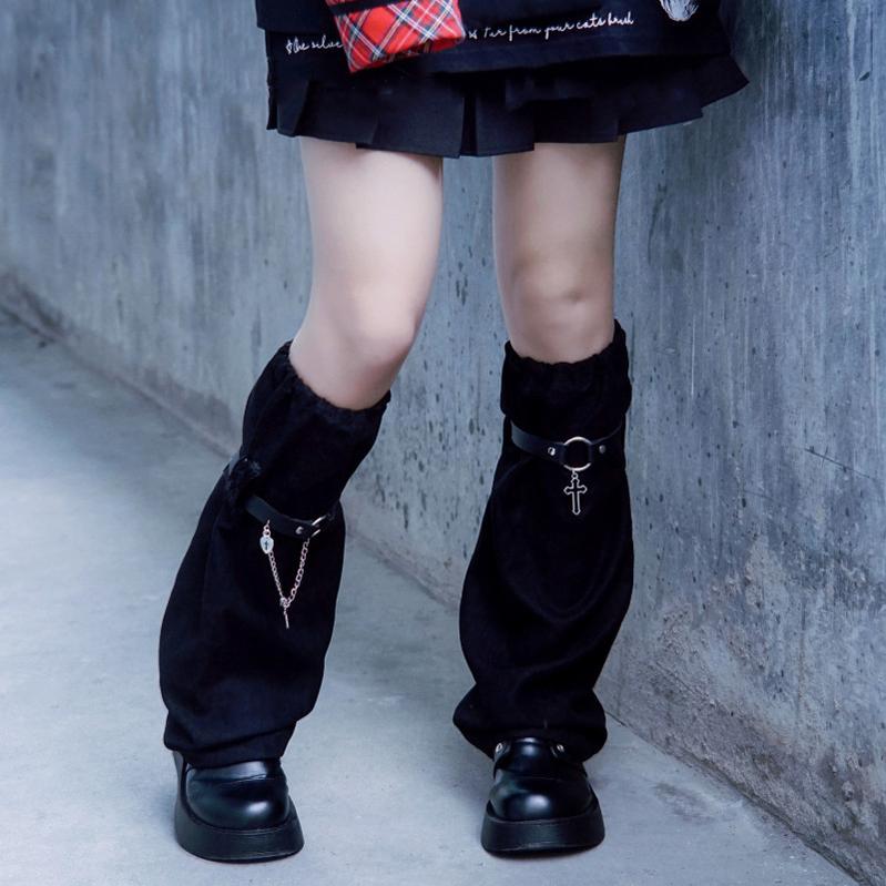 Strange Sugar - Handmade Suede Leather Buckle - Gothic Leg Cover Other Surprise