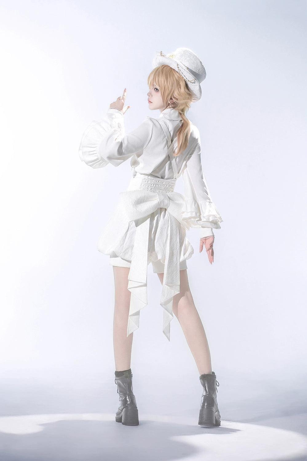 Princess Chronicles - Doll - Ouji Lolita Pink Blouse & White Shorts