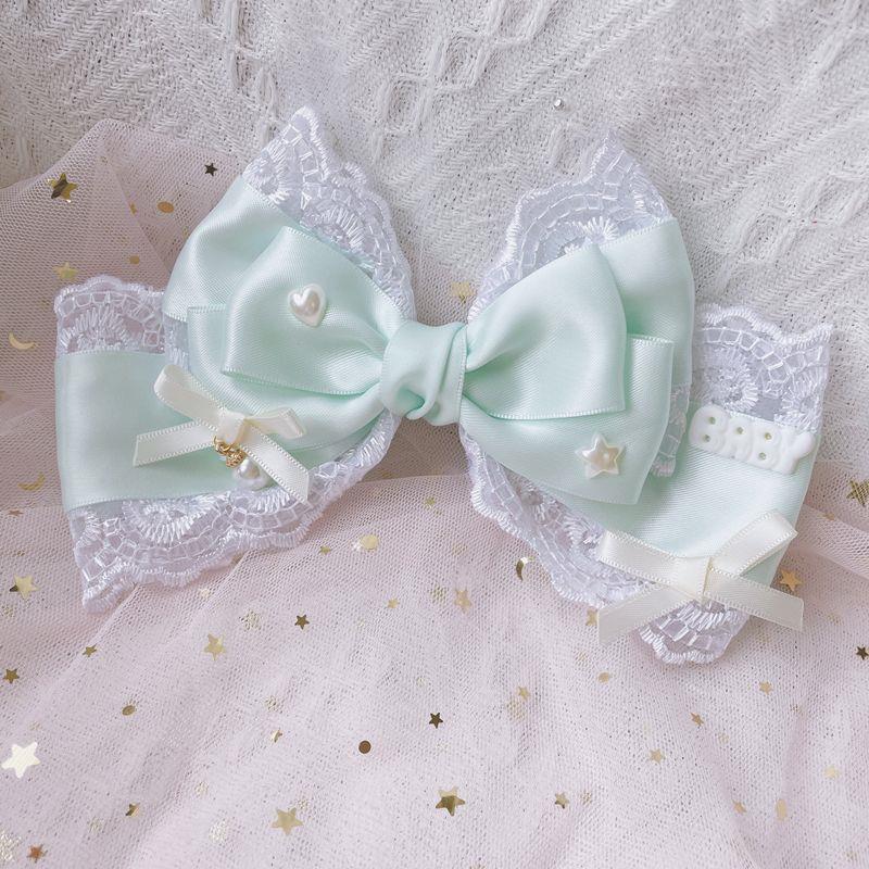 Cream Baby Original Sweet Spring Color Lolita Oversized Bow KC Bow Hair Clip Hair Accessory