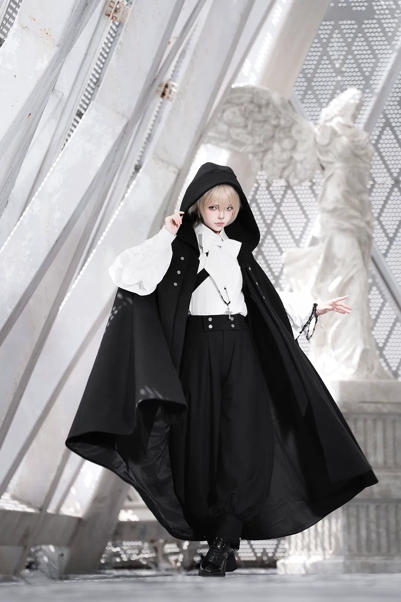 Princess Chronicles - Codename 003 - Ouji Lolita Shirt and Pants Set, Hooded Cape