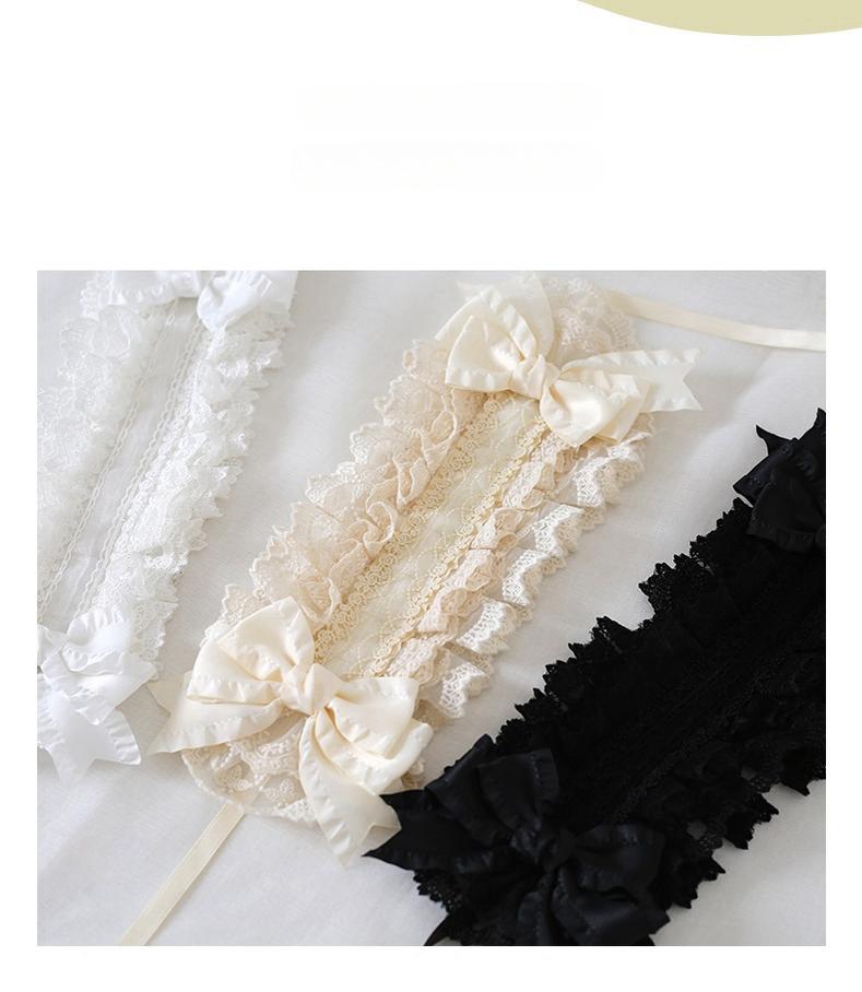 Xiaogui - Elegant Lolita Ivory Lace Hair Band - Headwear