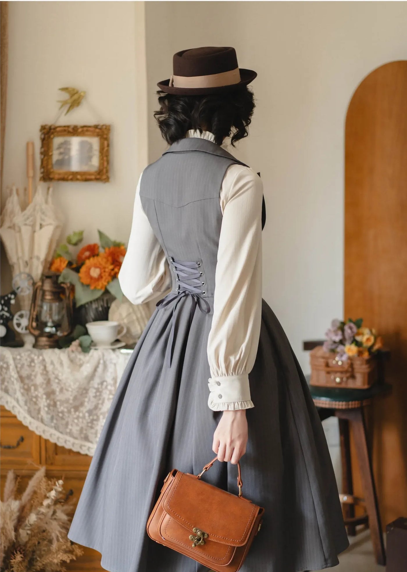 Forest Wardrobe - Autumn Forest - Retro Classic Lolita Bust-support JSK Dress