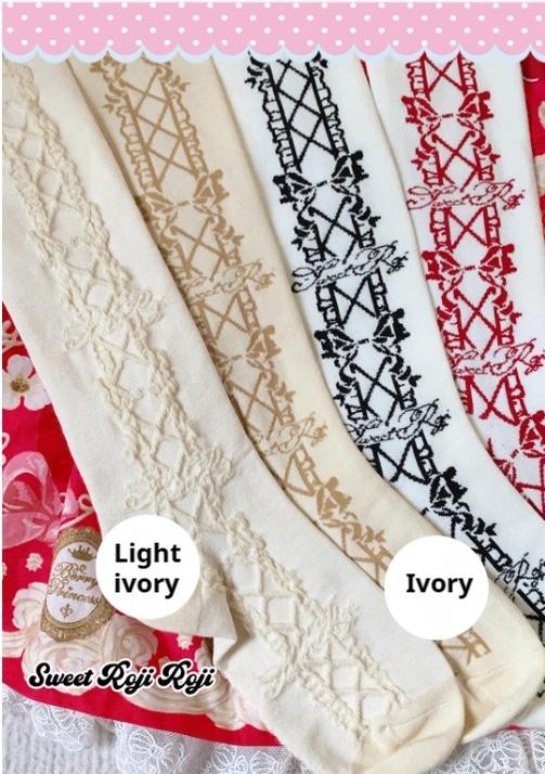 Roji Roji - Classic Lolita Socks Autumn - Mid-calf Cotton Socks Socks