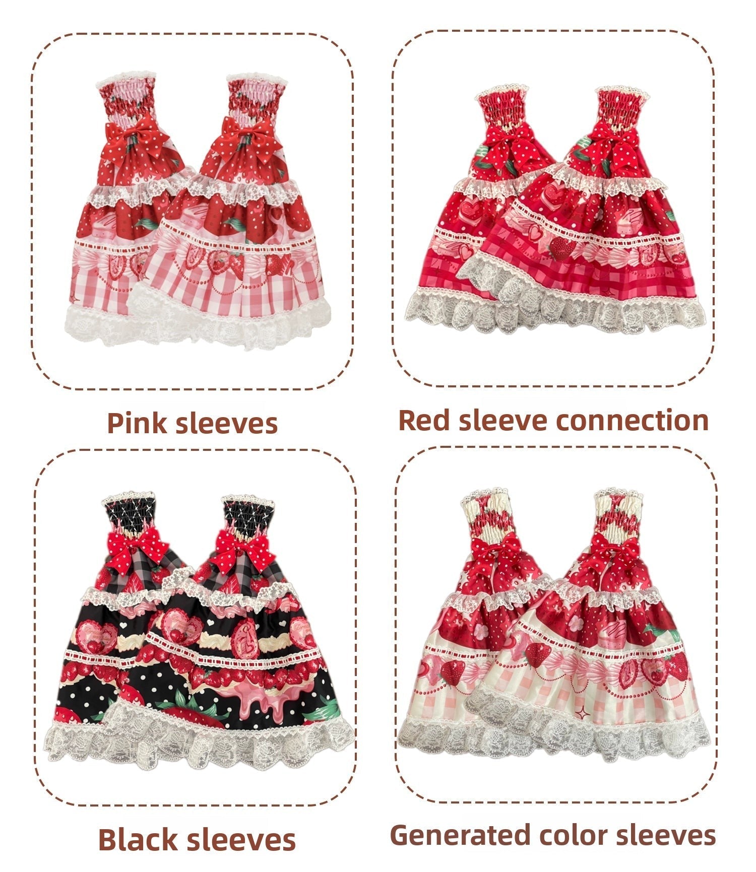 Mengfuzi - Strawberry Pear - official Lolita accessories