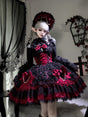 Black and Red jsk Suspender / S
