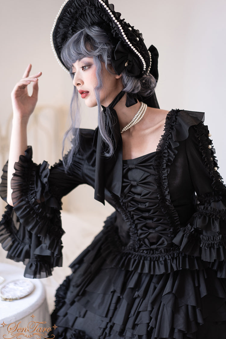 Sentaro - Snow Ear - Rococo Lolita OP Tea Party Dress
