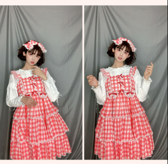 Sakurada Fawn - Plus Size Lolita Shirt Mutton - Sleeve Lace Blouse Innerwear
