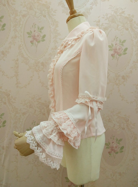 Yilia - Double-layer Flounce Chiffon Lolita - Blouse Innerwear