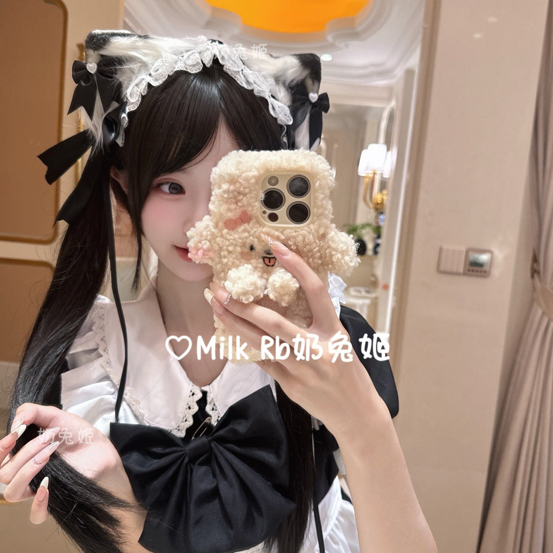 Japanese Subculture Sweet Handmade Cat Ear Hair Clip Cosplay Comic Exhibition Lolita Headband Maid Headband