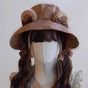 Khaki Bear Ear Hat / M(56-58cm)