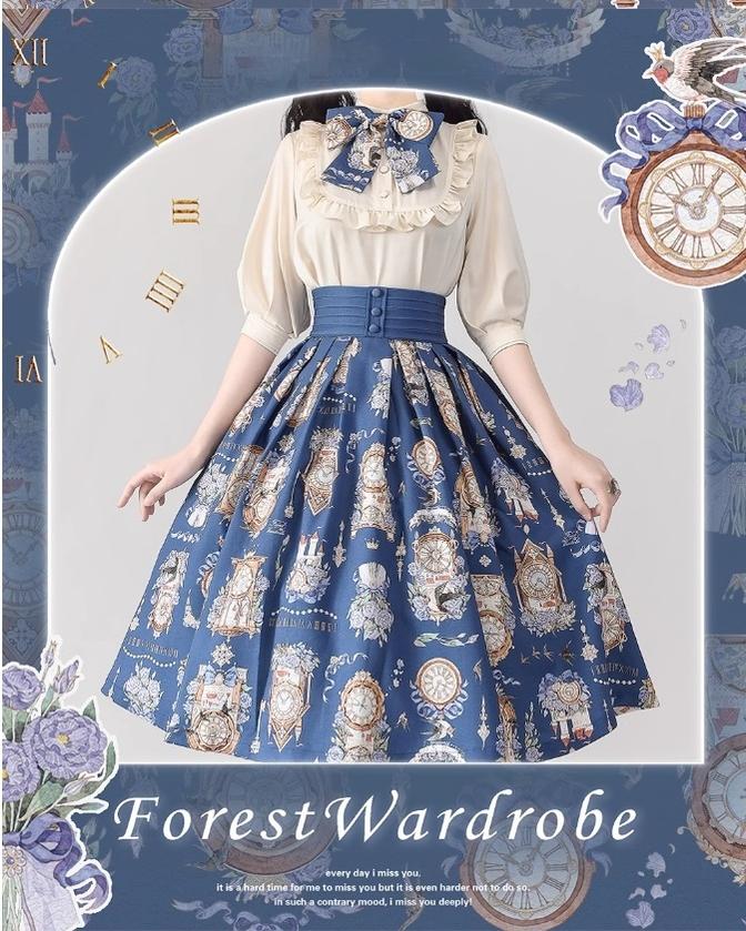 Forest Wardrobe - Eternal Echo - Sweet Lolita Skirt Classic Daily Lolita Blouse
