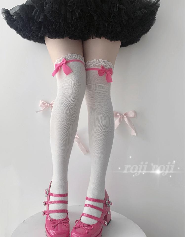 Roji Roji - Spring Lolita Socks Mid-calf Socks - Over Knee Stockings Socks