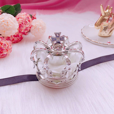 Lolita Crown Hair Accessories Gorgeous Rose Crown Hairband Headdress Golden Crown Hair Clip