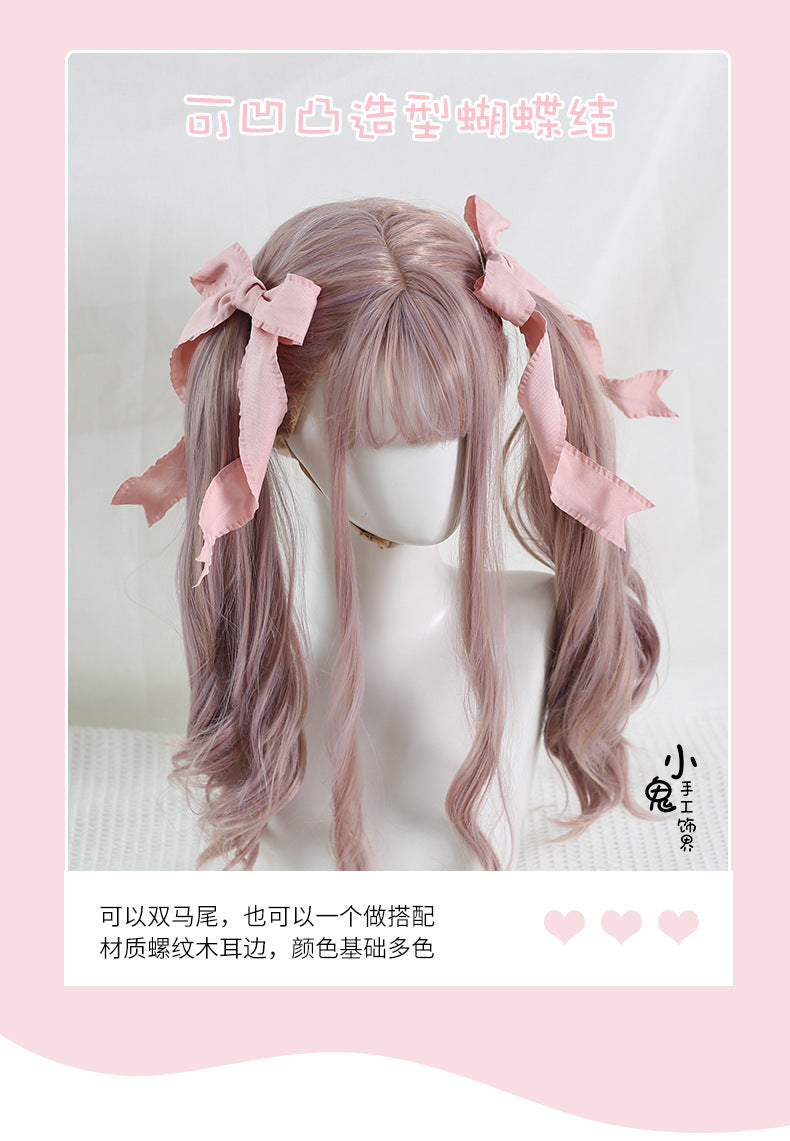 Original Double Ponytail Twist Hair Clip Lolita Sweet Pair Clip Lo Side Clip Anime Cosplay Adjustable Styling