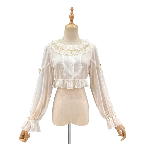 ZhiJinYuan Lolita Long - Sleeve Shirt  Versatile Shawl & Sun - Protective Garment - Lolita Fetch