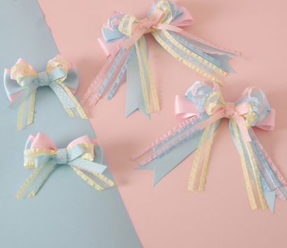 Xiaogui - Sweet Ice Cream - Sweet Lolita Bow Hair Accessories