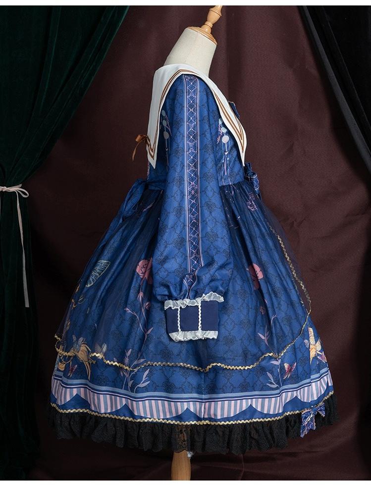 OCELOT - Classic Lolita OP Sailor Collar - Elegant Lolita Dress OP Dress