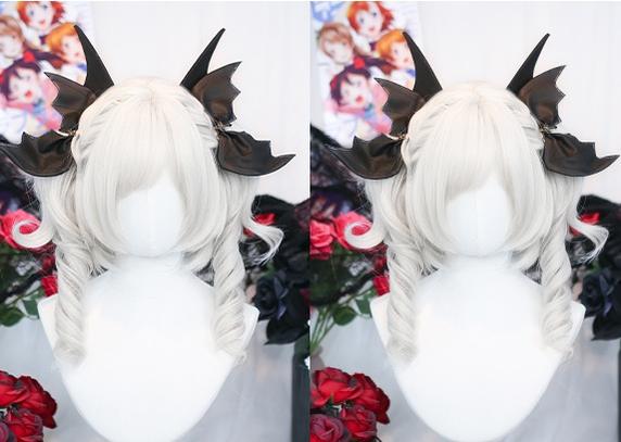Dalao Home - Daily Lolita Curly Wig - Detachable Double Ponytail Wig