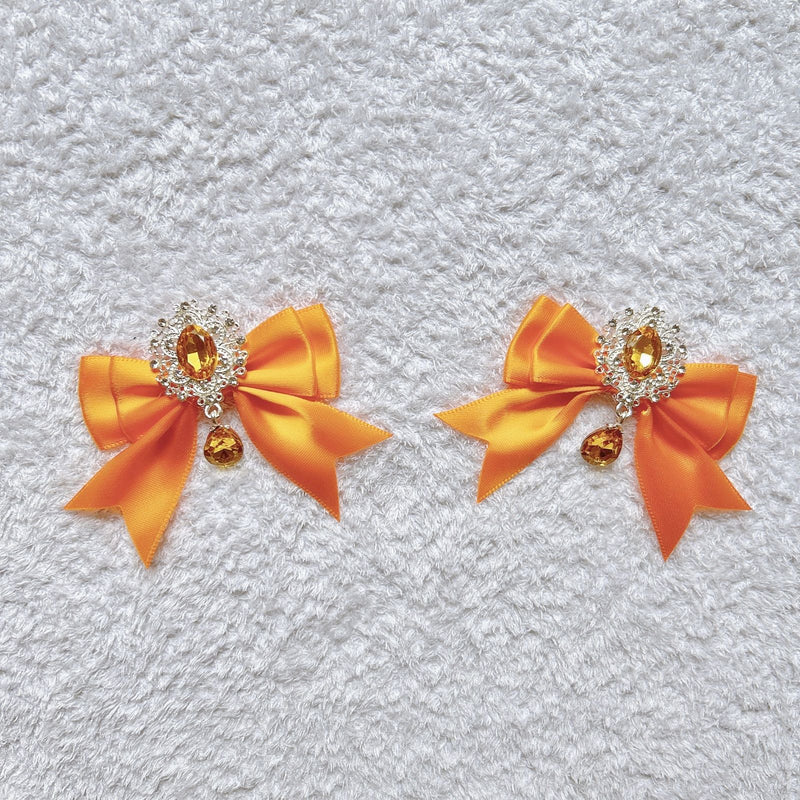 Handmade - Cosplay Ribbon Bow - Brooch or Flat-Back Accent - detail view 9