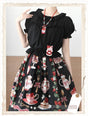 Black blouse only (without any accessory) / M