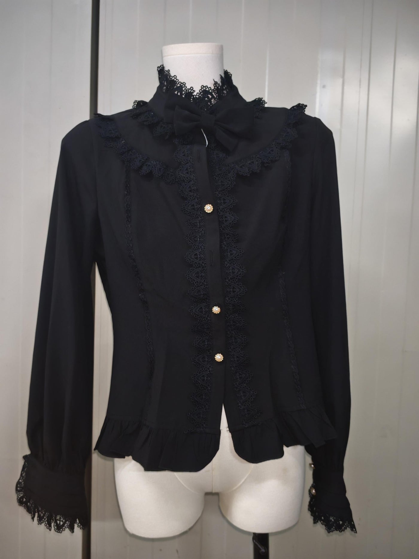 Yilia - Yilia Lolita - Stand Collar Classic Lolita Blouse