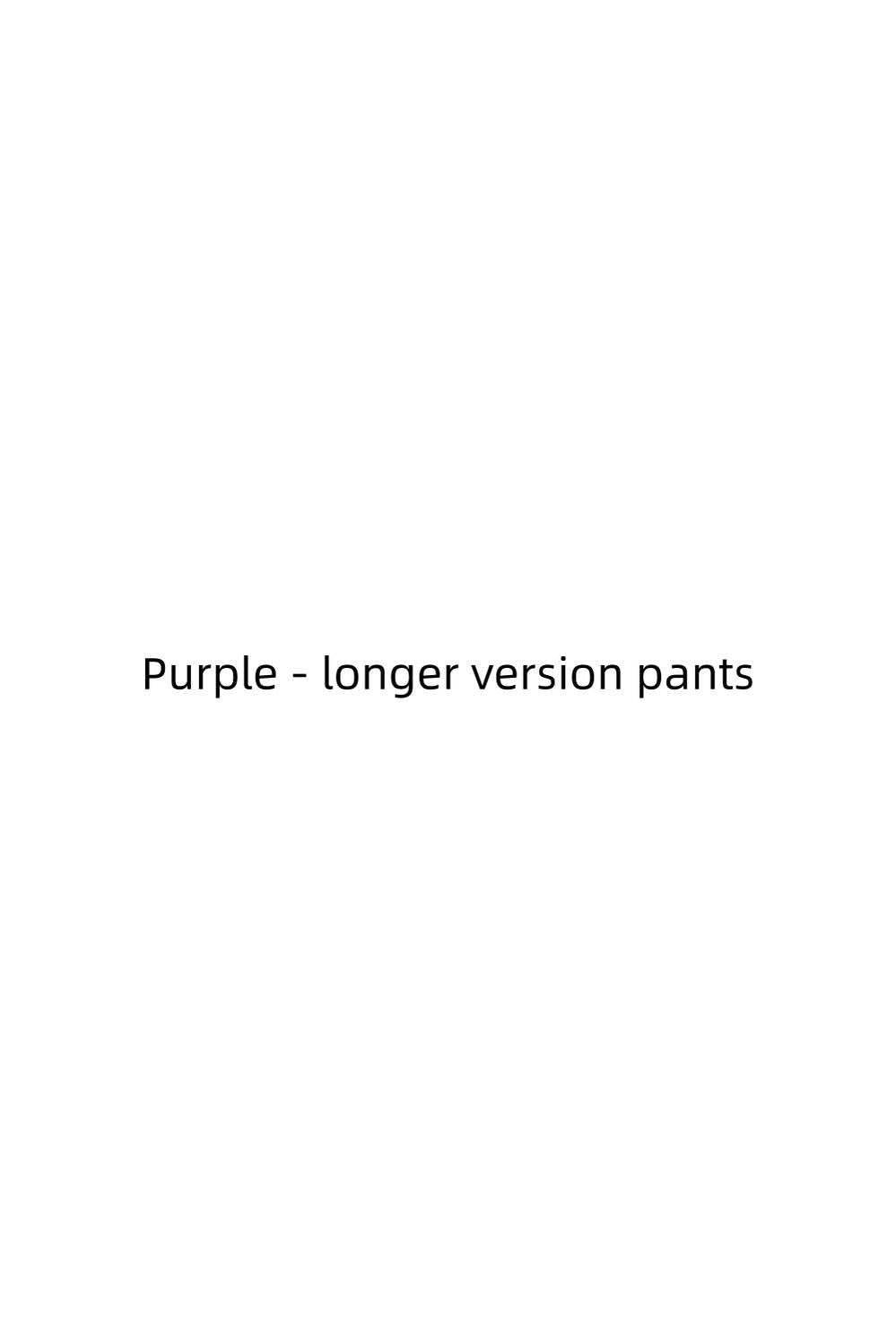 Moonnight Return - Ouji Lolita Jacquard Pants & Shorts, Side Pockets Purple - Longer Version Pants Only XS