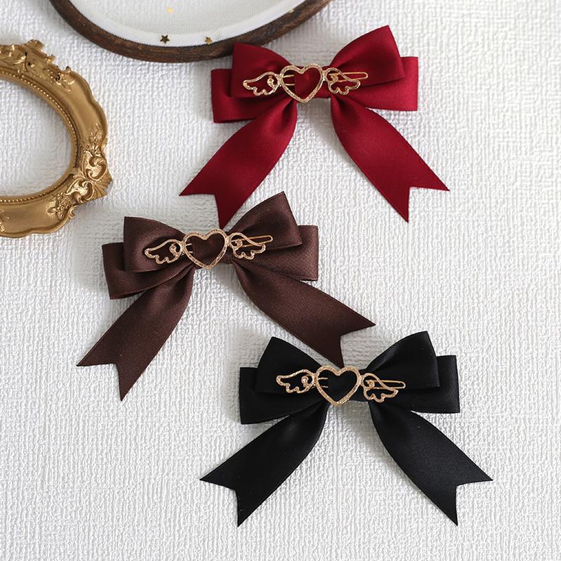 Xiaogui - Handmade Kawaii Bow Clips Brooch - Multicolors Headwear