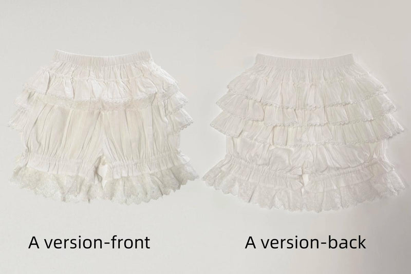 Lolita Innerwear Bloomers Multicolors Anti Exposure S Milk White A Version