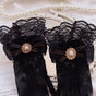 Black Bow Small Mesh Gloves / Free size