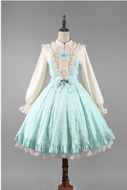 Strawberry Witch - Midsummer Star - Foil Printing Lolita JSK Dress Solid Color
