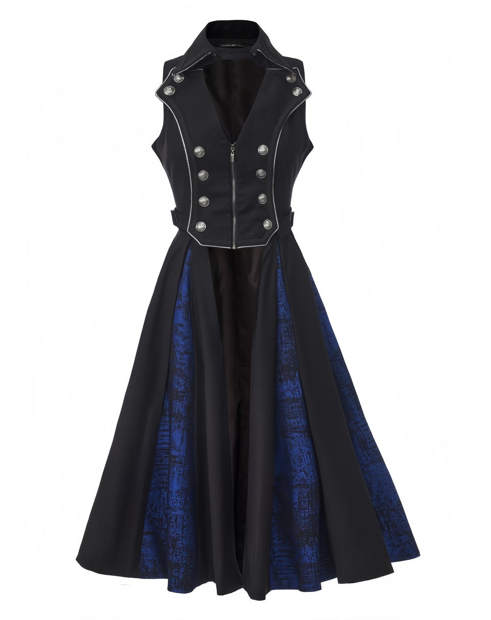 Immortal Thorn - Timeless Silence Mystery - Sleeveless Ouji Lolita Vest Coat, High-Low Hem