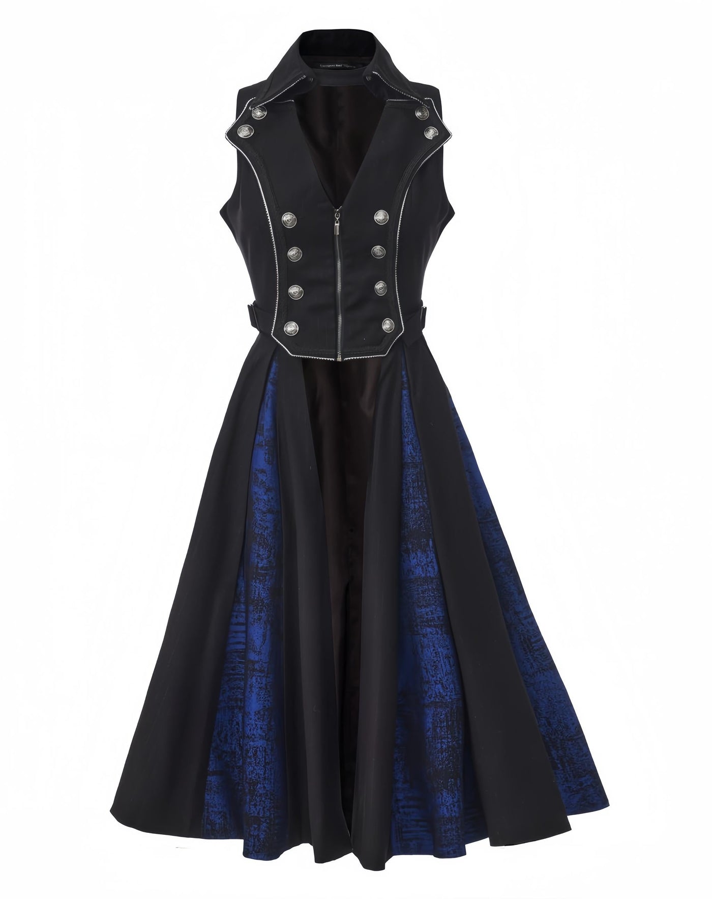 Immortal Thorn - Timeless Silence Mystery - Sleeveless Ouji Lolita Vest Coat, High-Low Hem