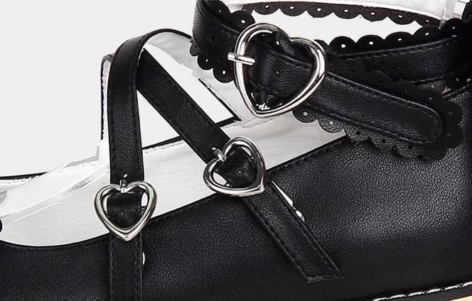 Angelic imprint - Princess Lolita Platform Shoes - Wood Grain Sole Shoes
