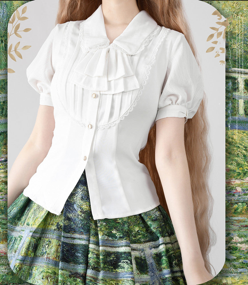 Daily Lolita SK, Retro Classic Monet Oil Painting S Blouse