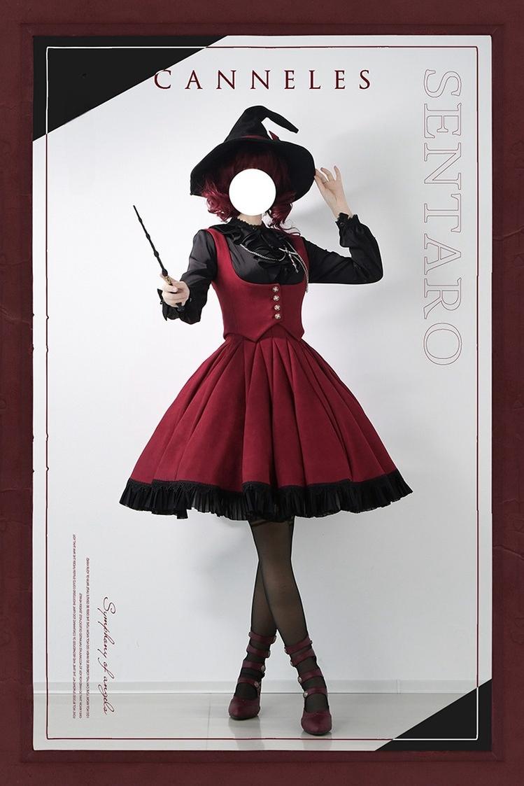 Sentaro - Canneles Elegant Classic High Waist - Lolita Skirt SK Skirt