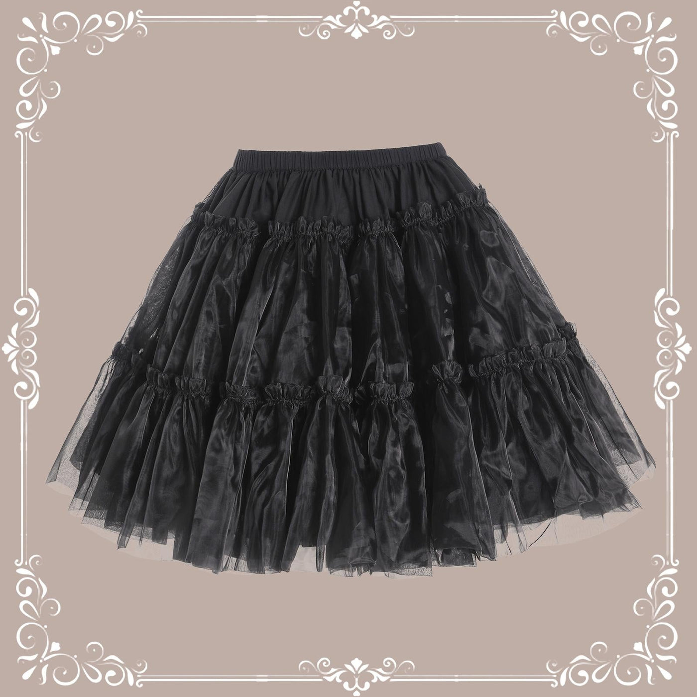 Aurora&Ariel 45 cm plus-size Lolita petticoat with cotton lining