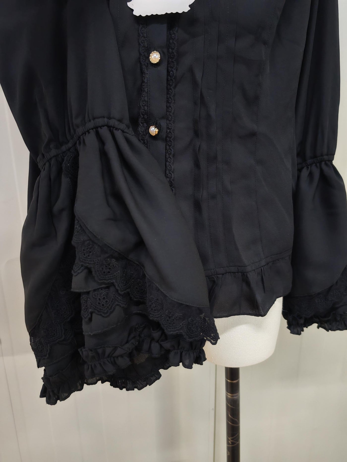 Yilia - Retro Princess Long Sleeve Lolita - Blouse Innerwear