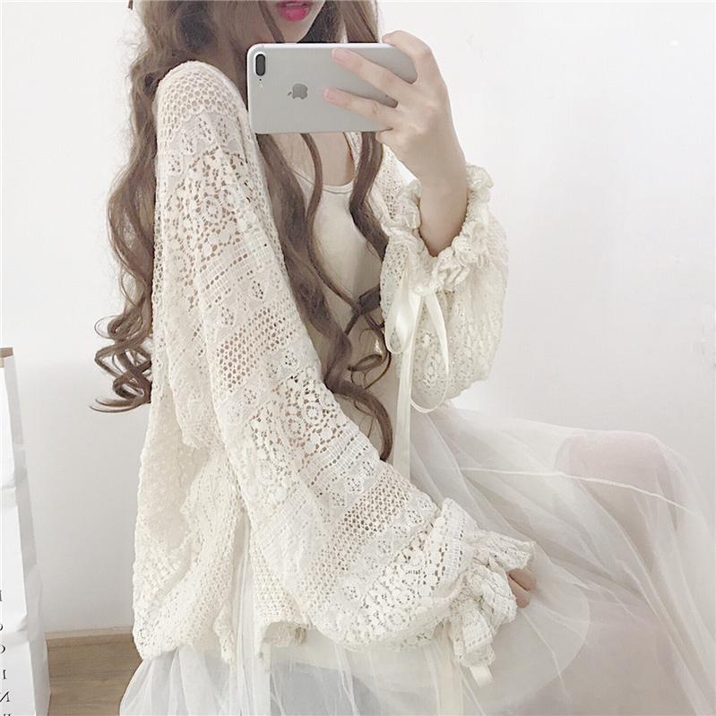 Sugar Girl - Daily Lolita Light Cardigan - Oversized Outwear Innerwear