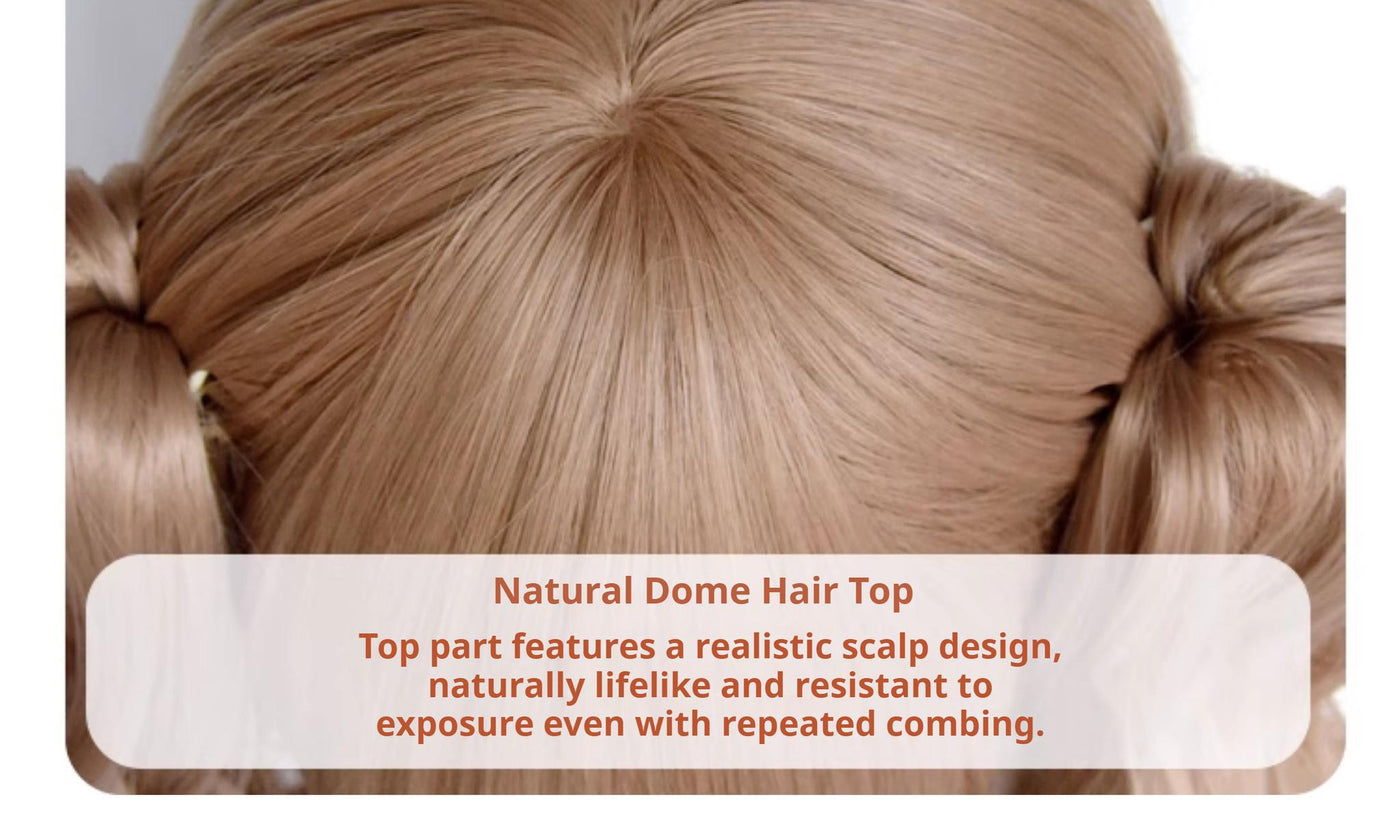 Sinwavy - Vintage Lolita Wig Double Ponytail - Roman Roll Hair Wig
