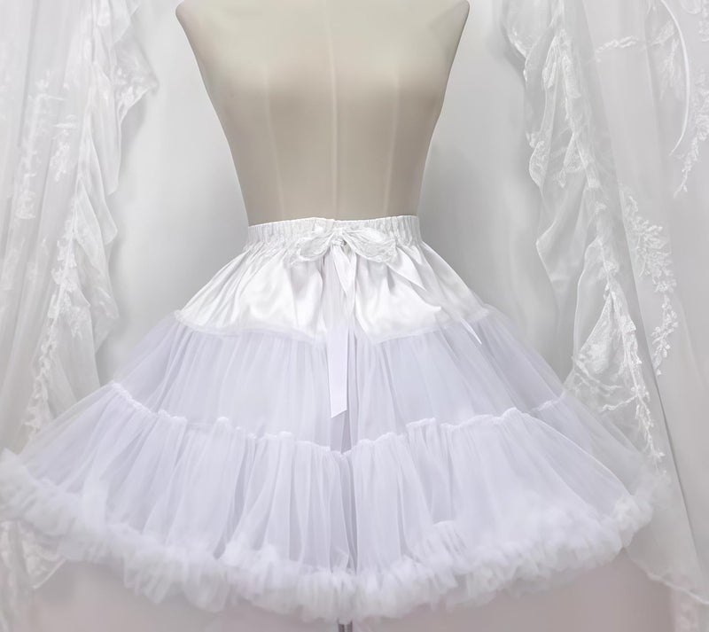 Hanguliang - Gem Crown - JSK Dress with Tiered Ruffles and Ribbon Bows - option image