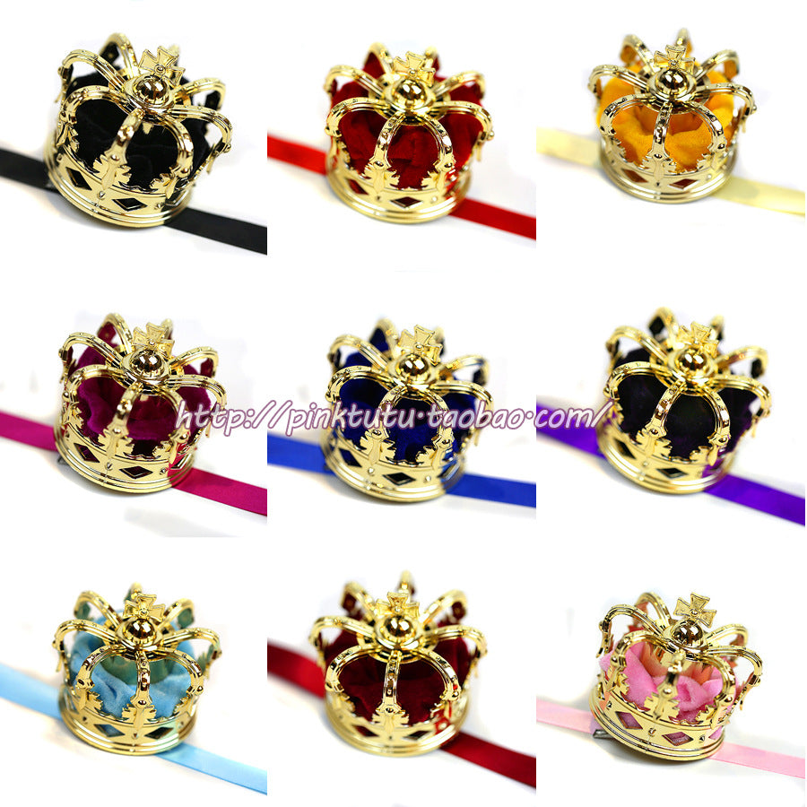 Lolita Crown Hair Accessories Gorgeous Rose Crown Hairband Headdress Golden Crown Hair Clip COS Crown Headdress