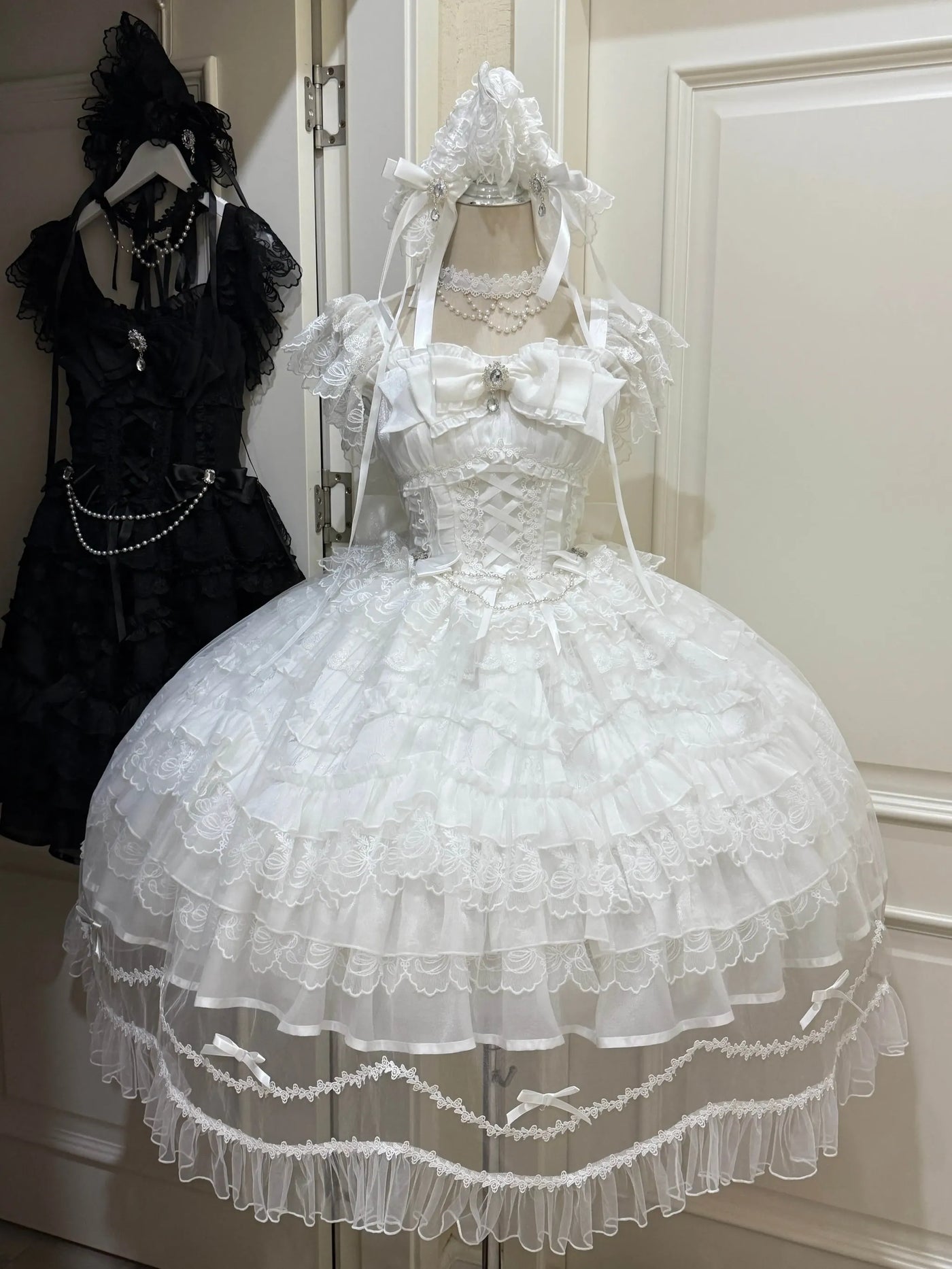 Sugar Girl - Eternal Vow - Wedding Lolita JSK, Detachable Overlay