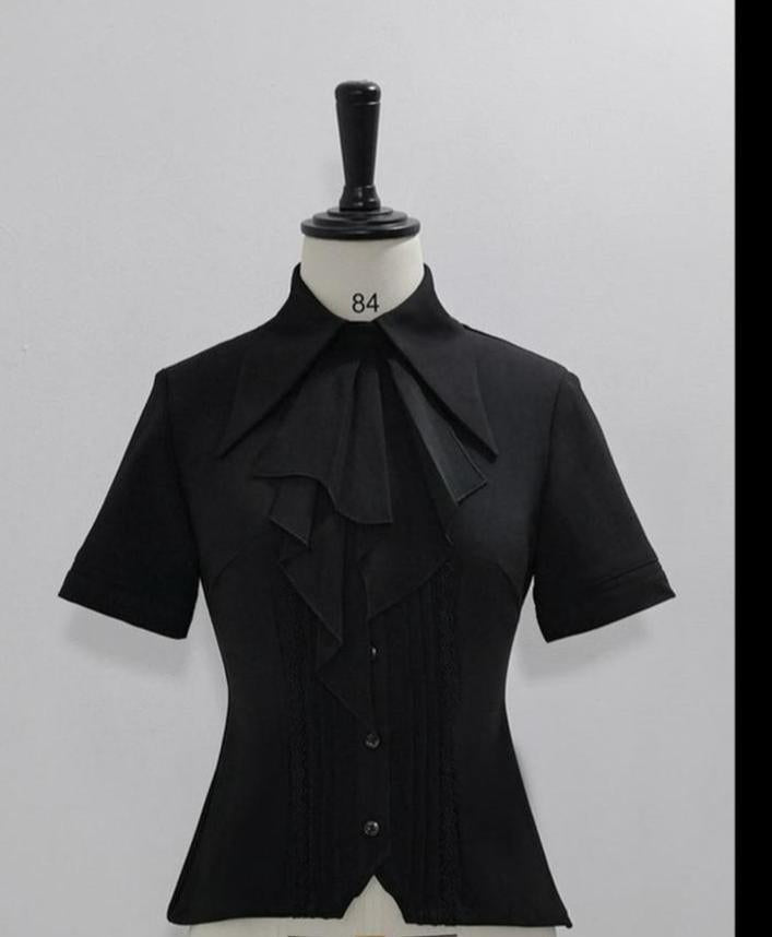 Princess Chronicles - The Dawn of Arrival - Ouji Lolita Fitted Blouse with Detachable Jabot
