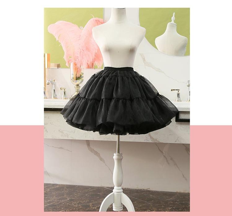 Manyiluo - Daily Lolita Yarn - Hoopless Petticoat with Lace-Trimmed Ruffles - product detail 6
