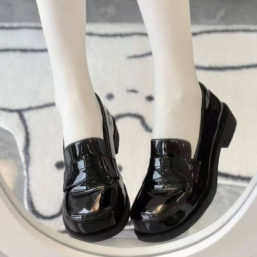 Kitten Toast Original Lolita x JK Uniform Academy Shoes | Round-Toe Mid-Cut Japanese Style Single Shoes