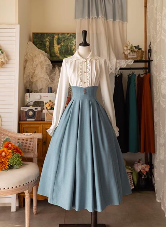 Forest Wardrobe - Forest basket - Classic Elegant Lolita SK Spring Autumn Versatile Skirt