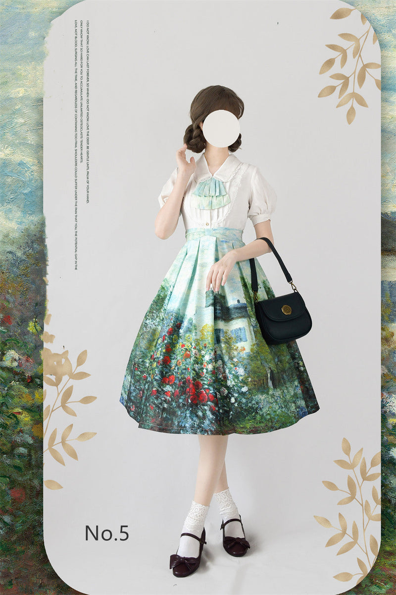 Daily Lolita SK, Retro Classic Monet Oil Painting S No.5