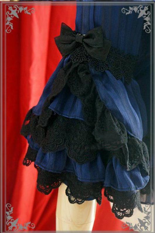 Strawberry Witch - Flower Wedding White Dark Blue - Blouse Innerwear